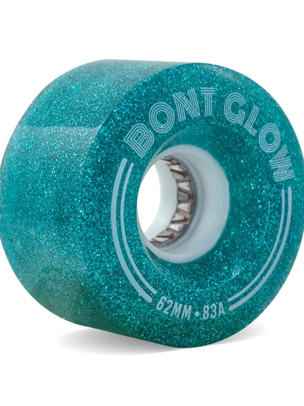 Bont Glow Battery-Free Light Up Roller Skate Wheels, 62x35mm 83A, Pack of 4